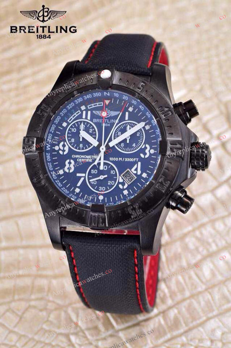 Replica Breitling Watch: Chronometre Certifie 1000m Black Case
